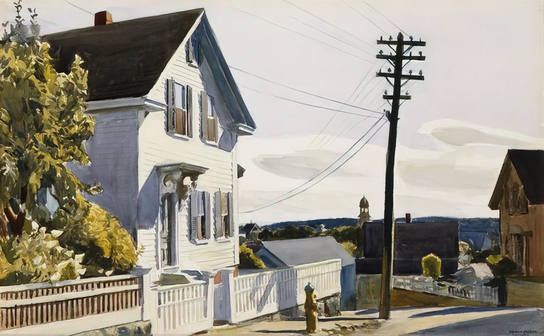 Edward Hopper Famous Paintings: A Curator's Guide to His Iconic Works - Adam s House by Edward Hopper