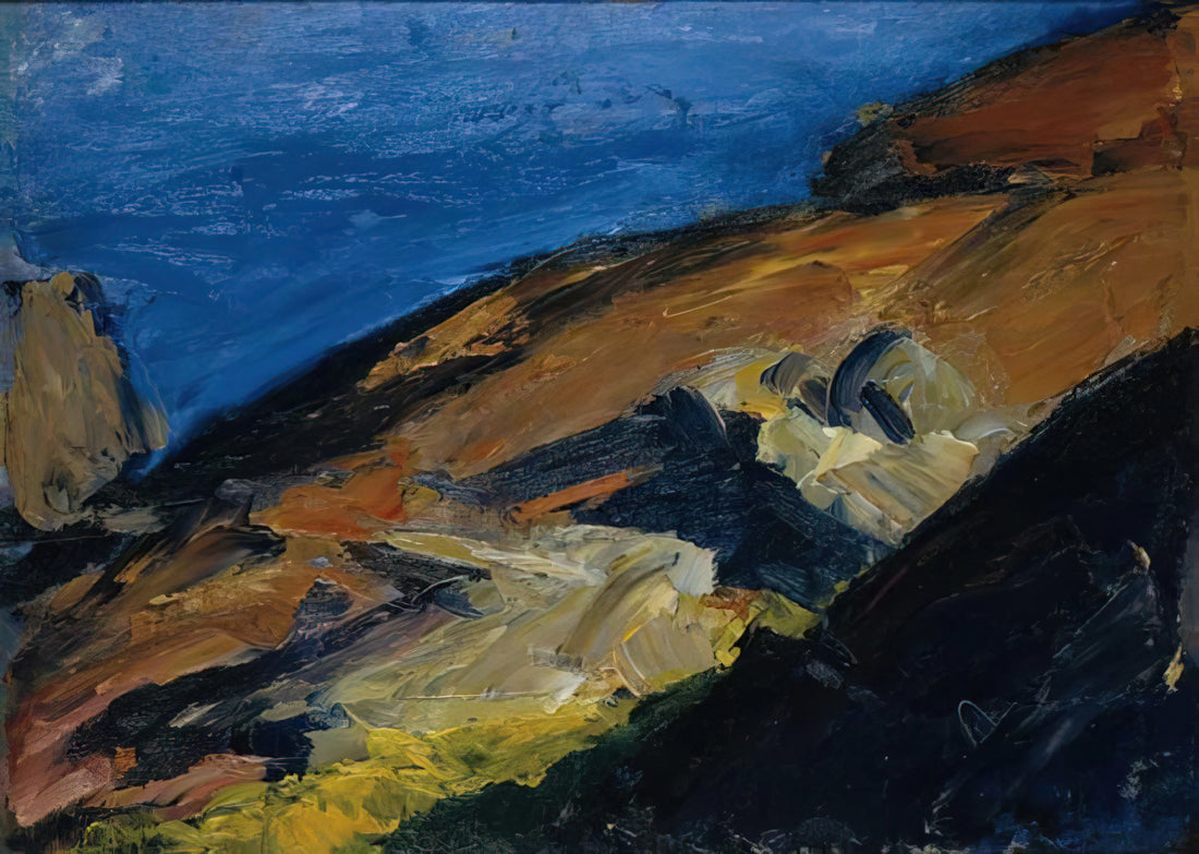 Edward Hopper Framed Art Print: Capturing American Solitude in Your Space - Rocks and Shore by Edward Hopper