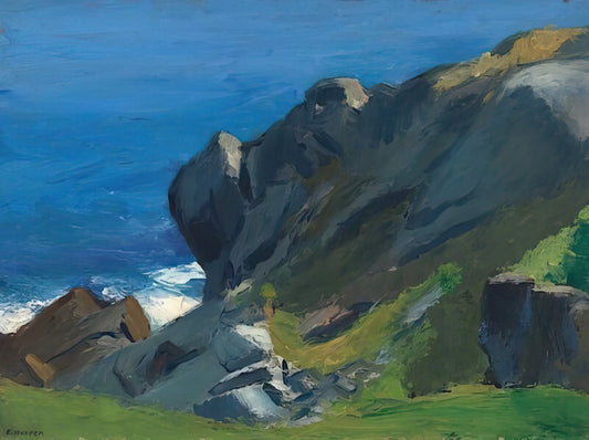 Edward Hopper Framed Prints: A Curator's Guide to Iconic American Art - Rocky Shore and Sea by Edward Hopper
