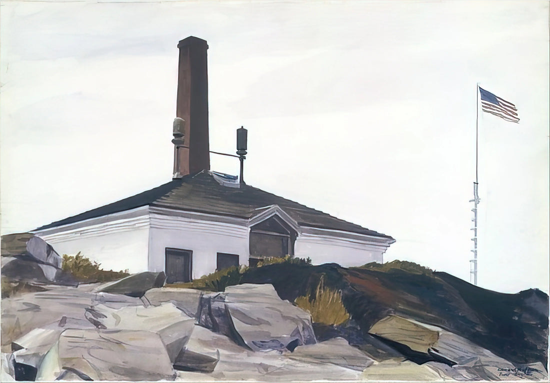 Edward Hopper Houses: Architectural Solitude and the American Psyche - House of the Foghorn, I by Edward Hopper
