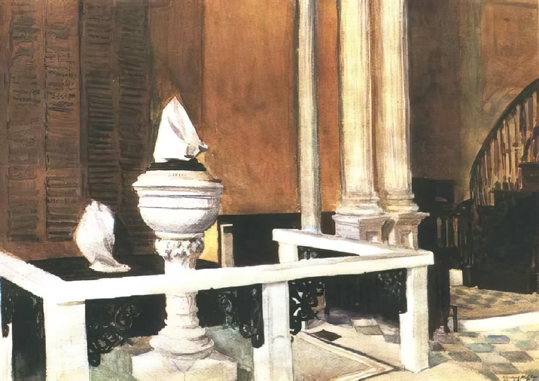Edward Hopper Nighthawks Framed Print: A Collector's Guide to an American Icon - Baptistry of St. John s by Edward Hopper