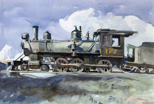 Edward Hopper Nighthawks Reproduction: An Expert Guide to Acquiring a Museum-Quality Print - D. and R. G. Locomotive by Edward Hopper