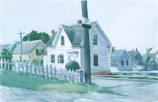 Edward Hopper Prints: A Collector's Guide to Museum-Quality Art Beyond Amazon - White House with Dormer Window by Edward Hopper