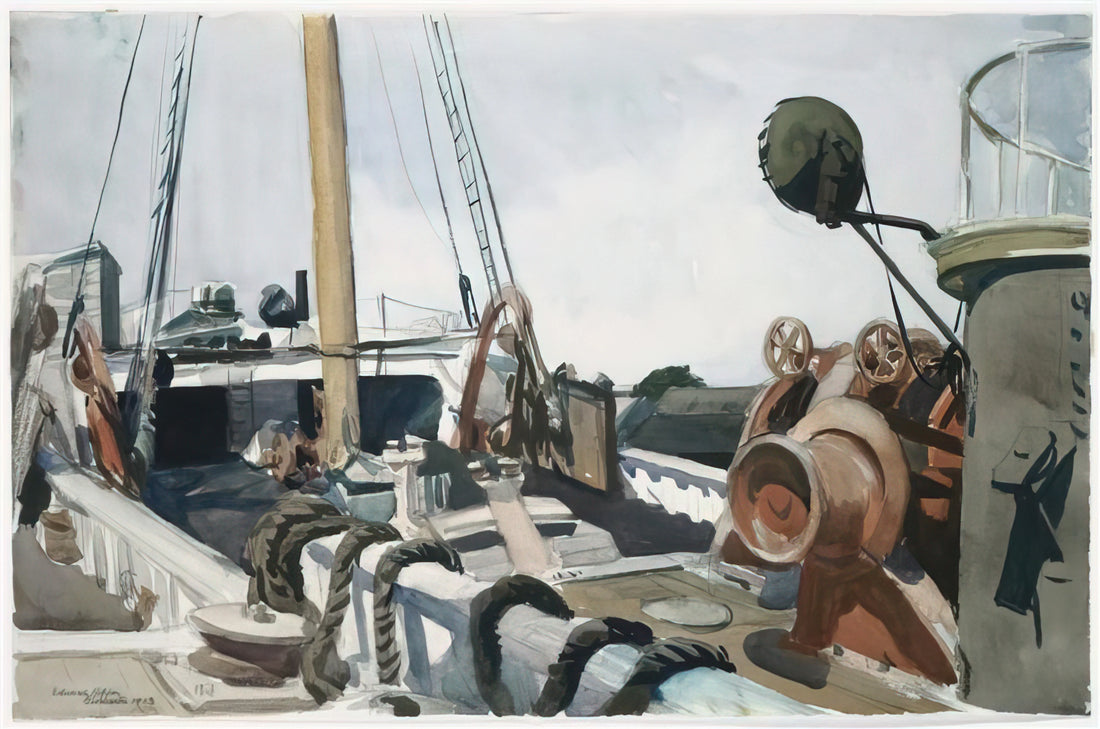Edward Hopper & Pop Art: An Unlikely Artistic Dialogue - Deck of a Beam Trawler, Gloucester by Edward Hopper