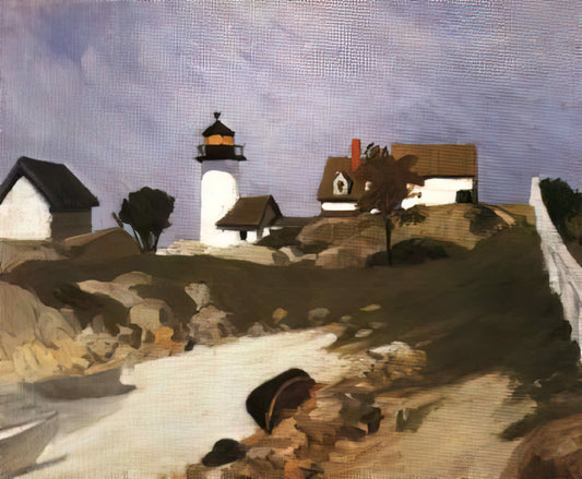 Edward Hopper at the Louvre: An American Master's Enduring Legacy in Paris - Squam Light by Edward Hopper