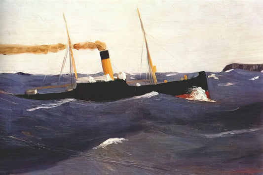 Edward Hopper: The Master of American Solitude and Light - Tramp Steamer by Edward Hopper