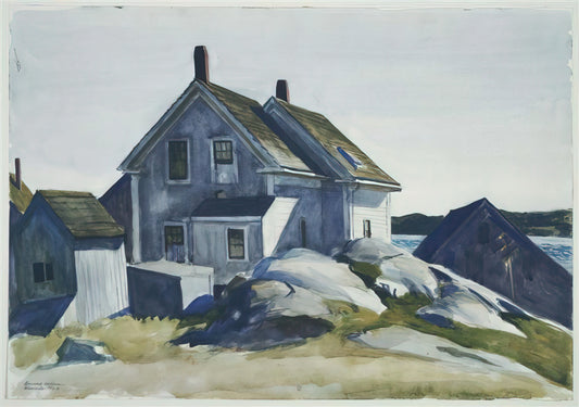 Edward Hopper: The Master of American Solitude and Modernist Realism - House at the Fort, Gloucester by Edward Hopper