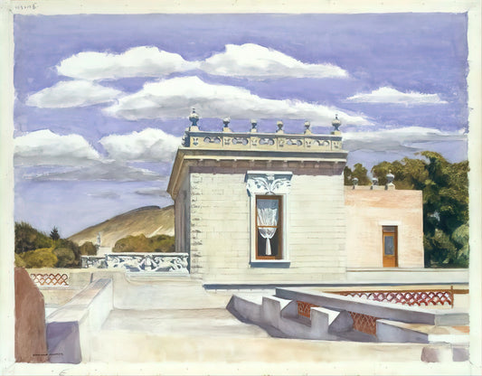 Edward Hopper's Nighthawks: The Iconic Poster That Captures Urban Solitude - Saltillo Mansion by Edward Hopper