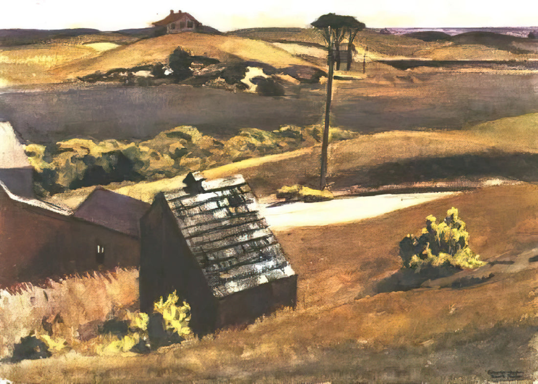 Edward Hopper's Phillies: Exploring the Artist's Baseball Connection and American Vision - Burly Cobb Hen Coop and Barn by Edward Hopper