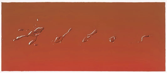Edward Ruscha Brushed Aluminum Print: The Industrial Aesthetic in Pop Art - ADIOS 1969 by Edward Ruscha