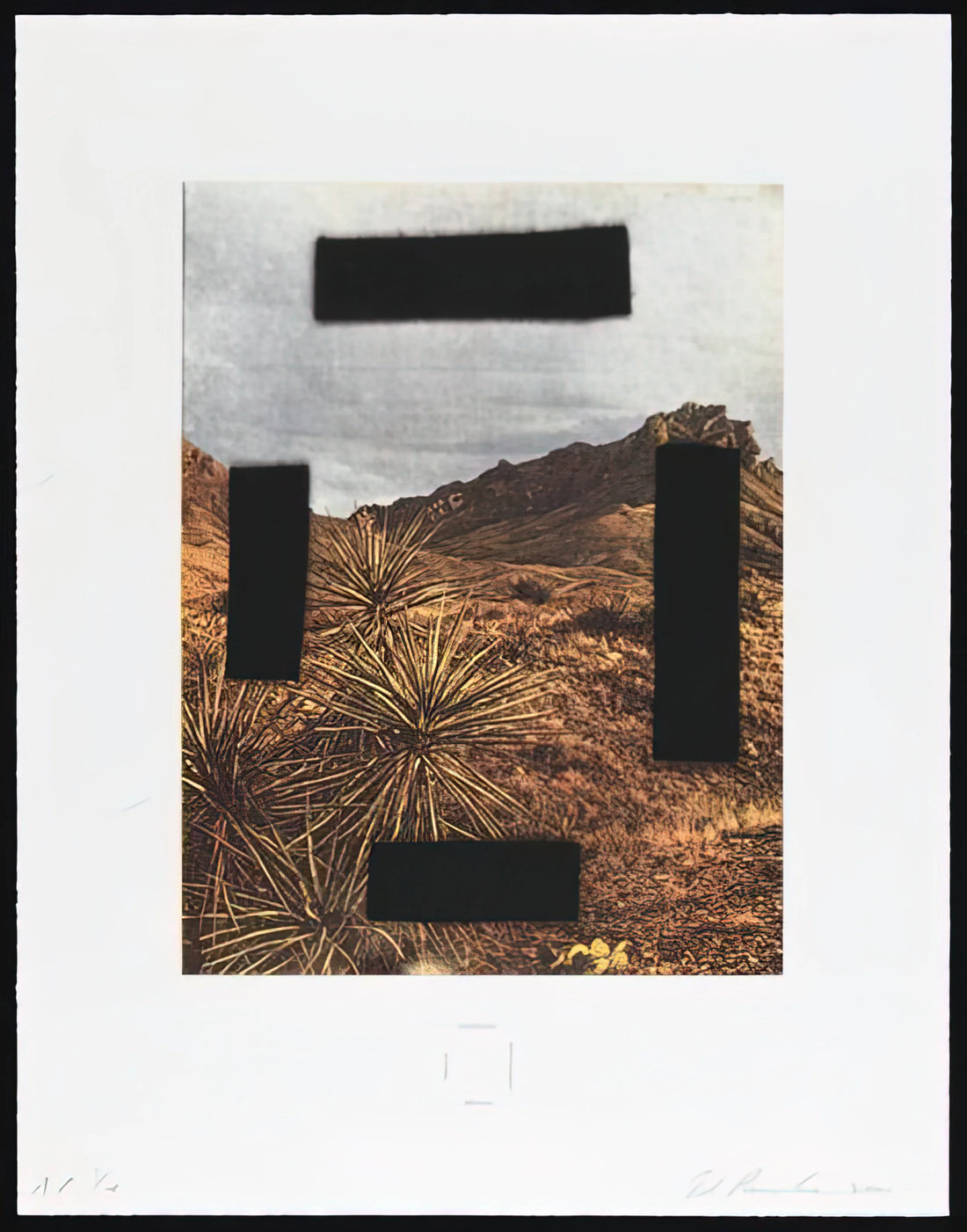 Edward Ruscha Framed Canvas Print: A Collector's Guide to Pop Art Iconography - NOOSE AROUND YOUR NECK COUNTRY CITYSCAPES SERIES 2001 by Edward Ruscha