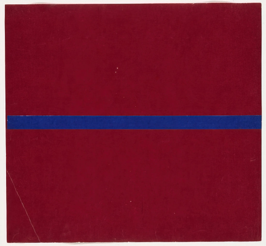 Ellsworth Art Gallery: A Curator's Guide to Kelly's Minimalist Masterpieces - Blue and Red from the series Line Form Color by Ellsworth Kelly