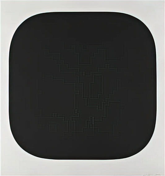 Ellsworth Kelly at MoMA: A Definitive Guide to the Artist's Minimalist Mastery - Black Variation IV, from Second Curve series by Ellsworth Kelly