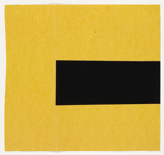 Ellsworth Kelly at SFMOMA: A Master of Color, Form, and Minimalist Vision - Black and Yellow from the series Line Form Color by Ellsworth Kelly
