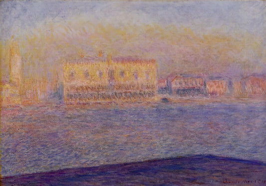 Embracing Light and Color: The Enduring Appeal of a Claude Monet Replica - The Doges' Palace Seen from San Giorgio Maggiore, Venice by claude monet