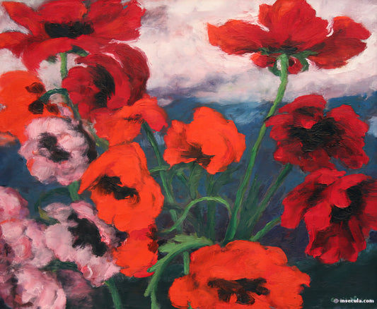 Emil Nolde Lithograph: Expressionist Power in Print - Large Poppies by Emil Nolde