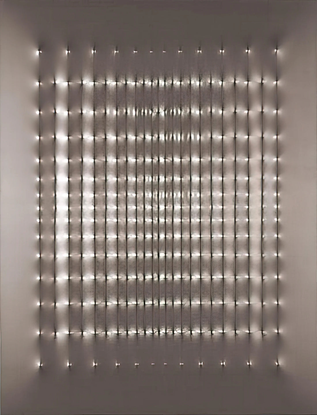 Enrico Castellani Canvas: The Revolutionary Surface of Italian Post-War Art - Superficie alluminio - 1969 by Enrico Castellani