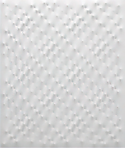 Enrico Castellani Reproduction: The Art of Spatialism in Museum-Quality Prints - Superficie bianca - 2005 by Enrico Castellani