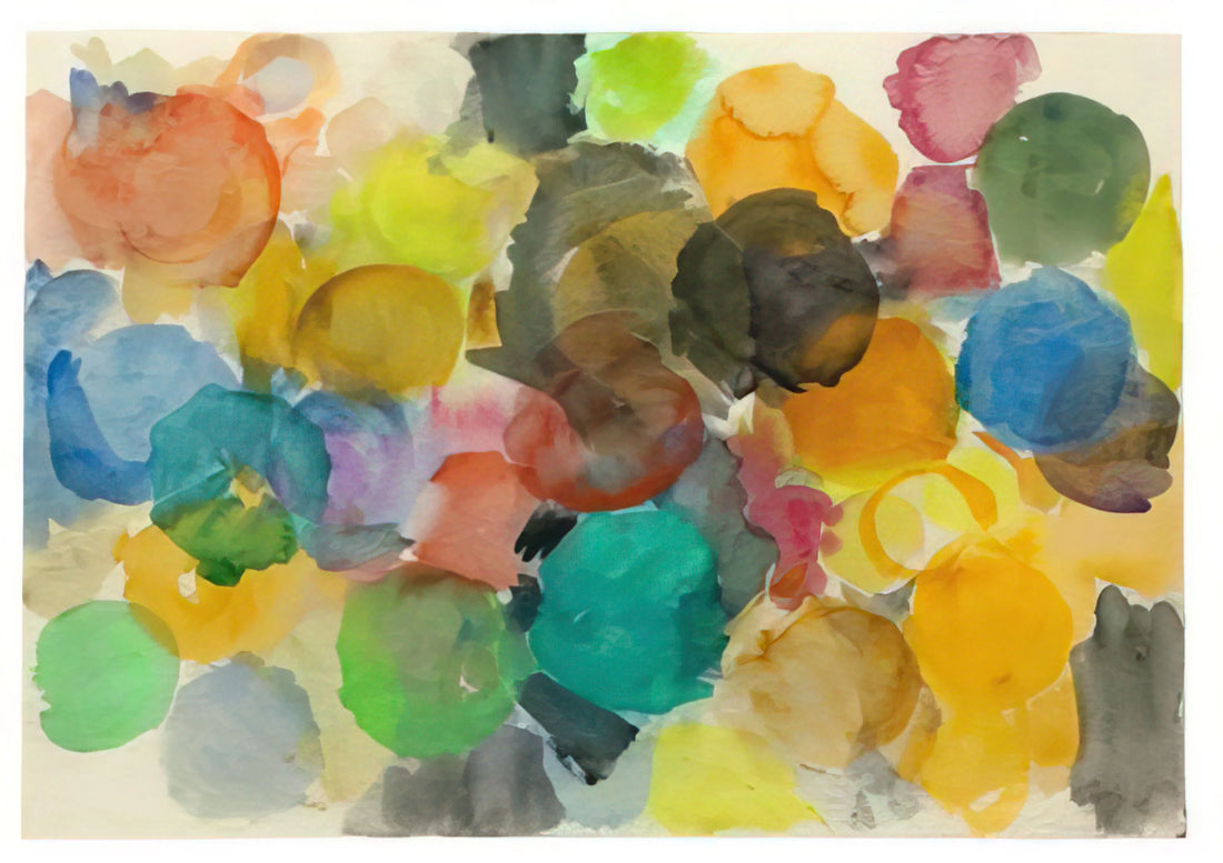 Ernst Wilhelm Nay Brushed Aluminum Print: Modernist Abstraction in Contemporary Form - Untitled - 1961 by Ernst Wilhelm Nay