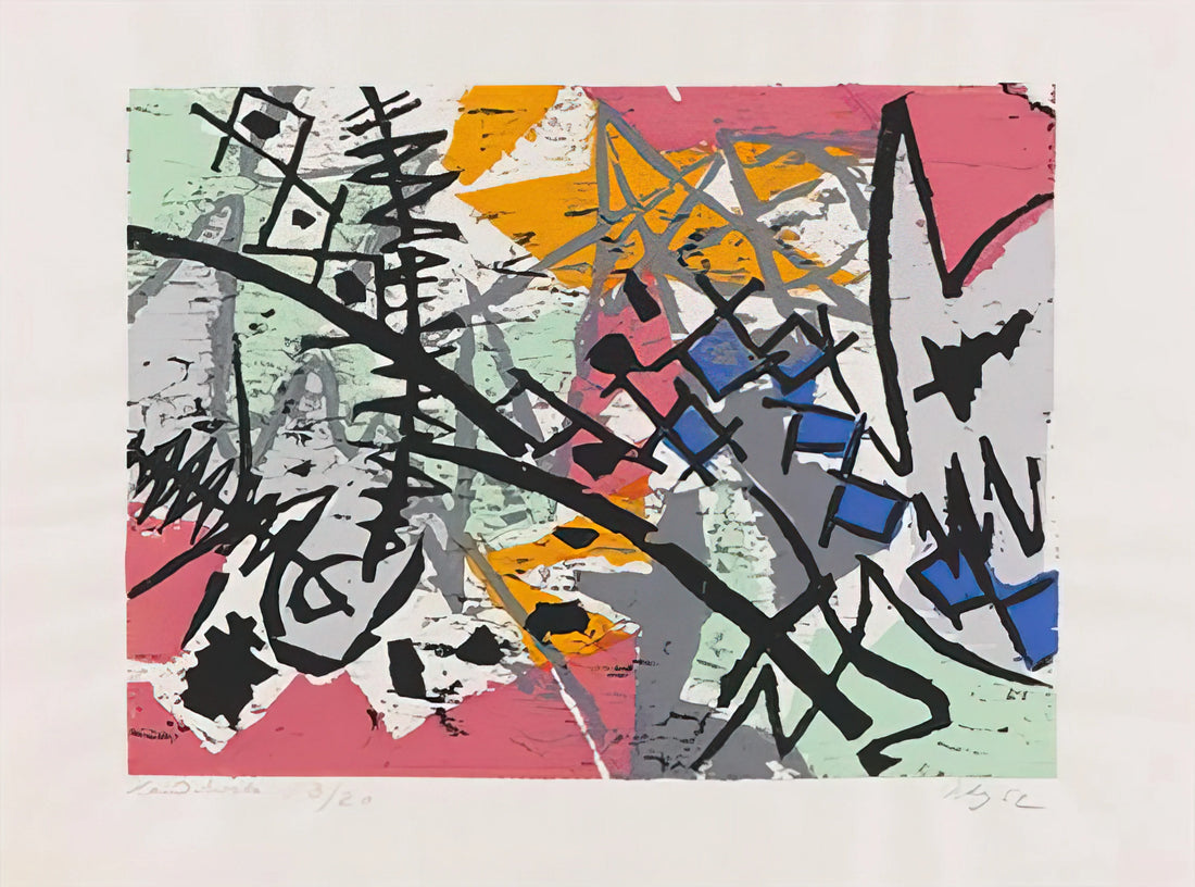 Ernst Wilhelm Nay Prints: A Collector's Guide to Abstract Mastery - Farbholzschnitt 1952-4 - 1952 by Ernst Wilhelm Nay
