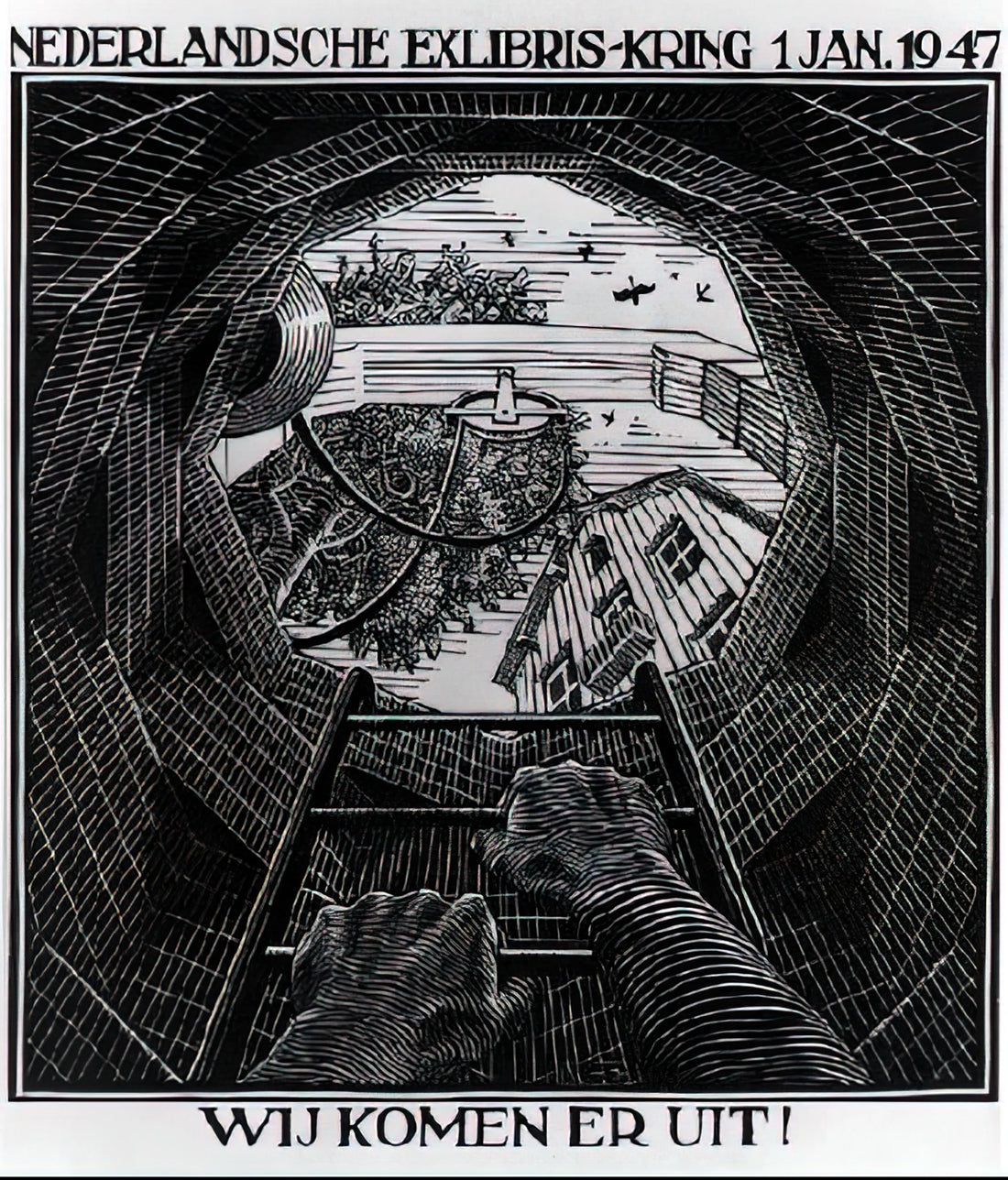 Escher Best Works: A Curator's Guide to the Master of Impossible Geometry - NEW YEAR S GREETING CARD by MC Escher