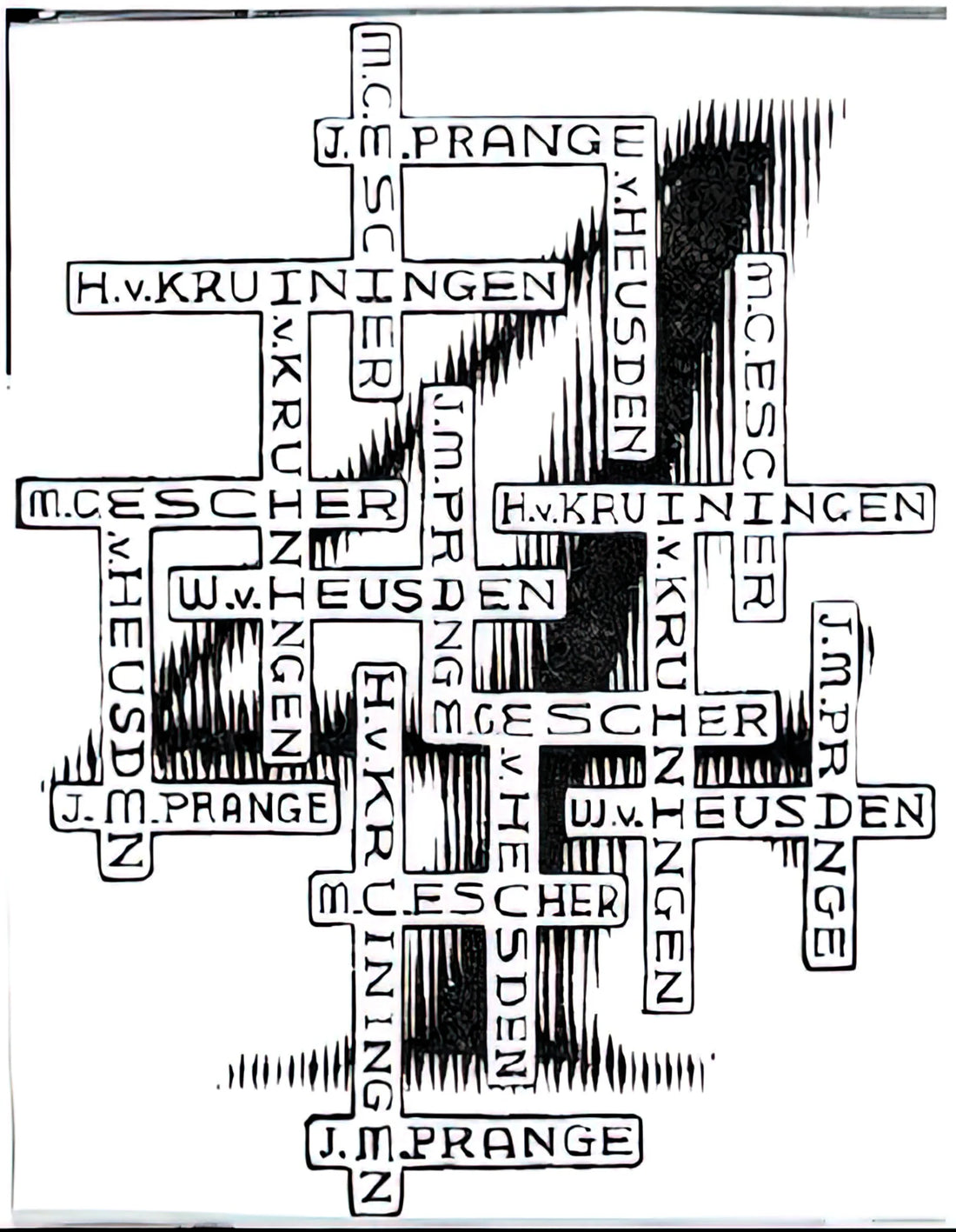 Escher Canvas: The Mathematical Precision and Visual Paradoxes of Maurits Cornelis Escher - ESCHER (29) by MC Escher
