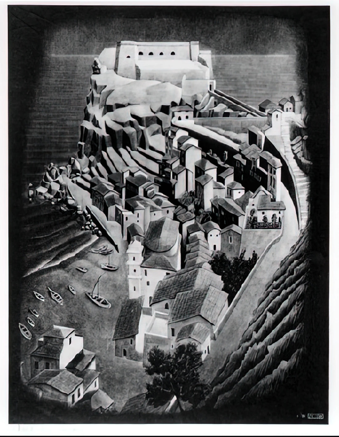 Escher and Op Art: The Mathematical Mind Behind Visual Illusions - SCILLA CALABRIA JANUARY 1931 1931 by MC Escher