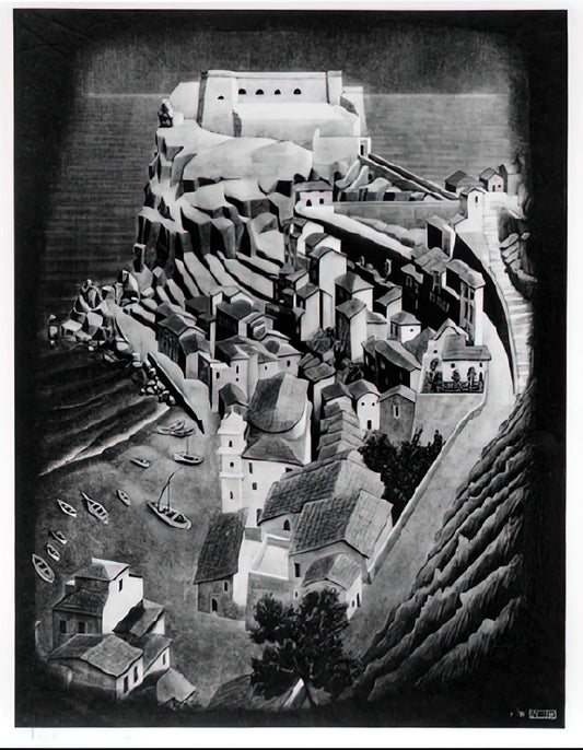 Escher and Op Art: The Mathematical Mind Behind Visual Illusions - SCILLA CALABRIA JANUARY 1931 1931 by MC Escher