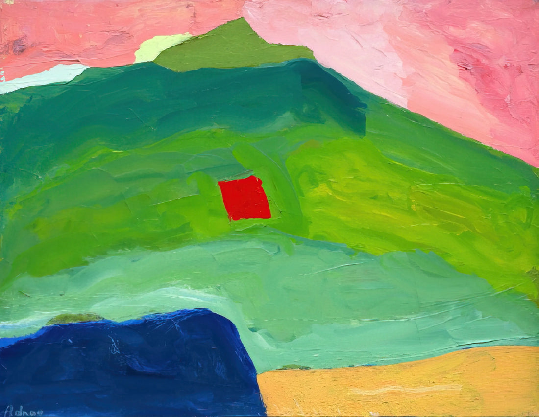 Etel Adnan: Master of the Eclipse and the Poetic Canvas - Untitled #17 - 1980 by Etel Adnan