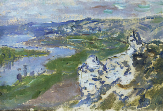 Experiencing Monet at Musée d'Orsay: A Deep Dive into Impressionism's Masterpieces - The Seine, seen from the heights Chantemesle by claude monet