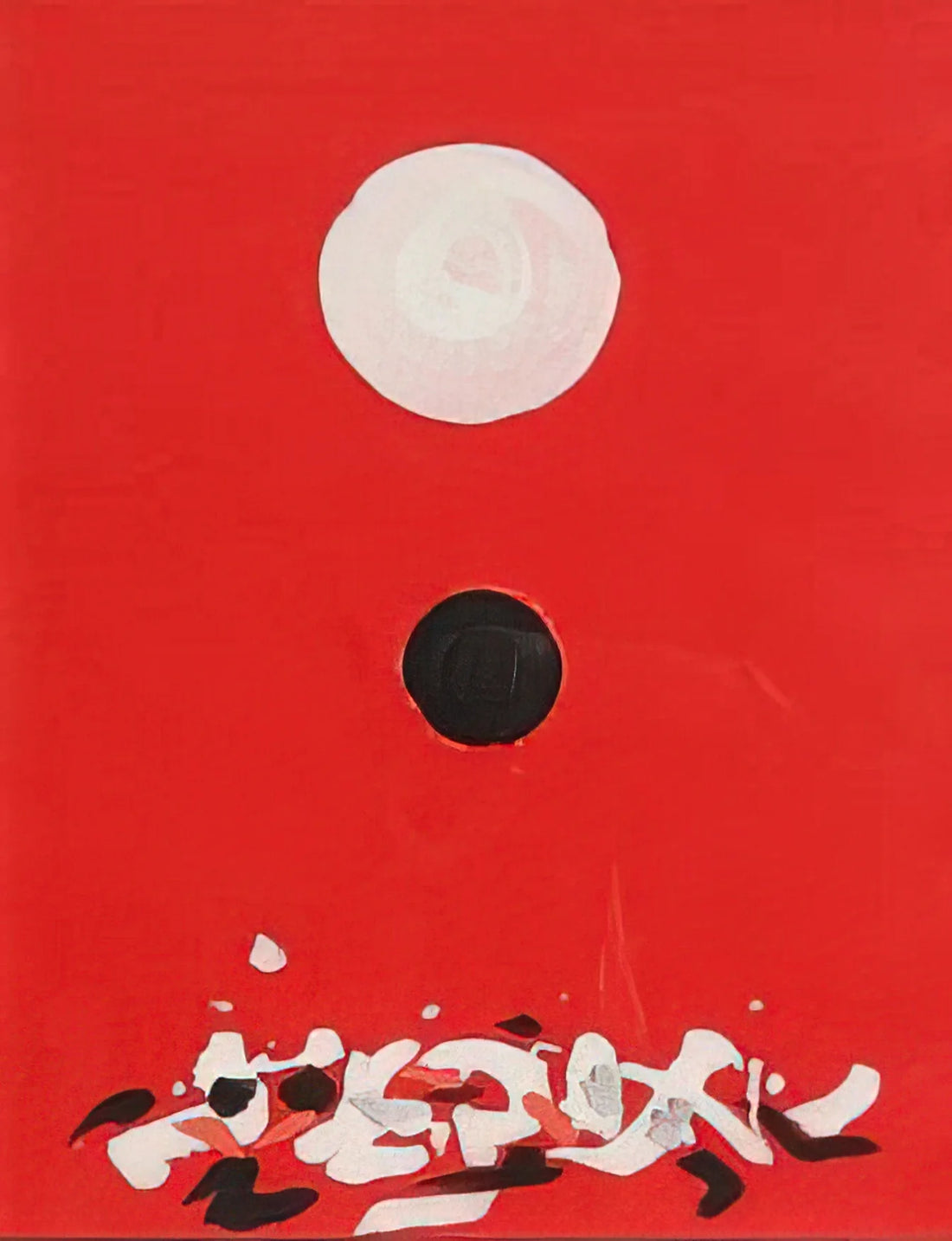 Exploring Adolph Gottlieb Artwork: A Pioneer of Abstract Expressionism - Crimson Ground - 1972 by Adolph Gottlieb