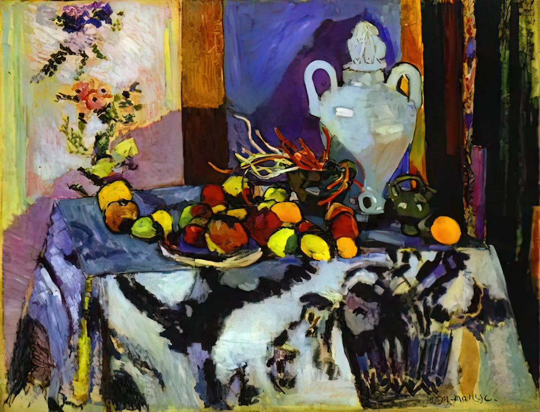 Exploring 'Le Buisson': Henri Matisse's Vision of Nature and Form - BLUE STILL LIFE by Henri Matisse