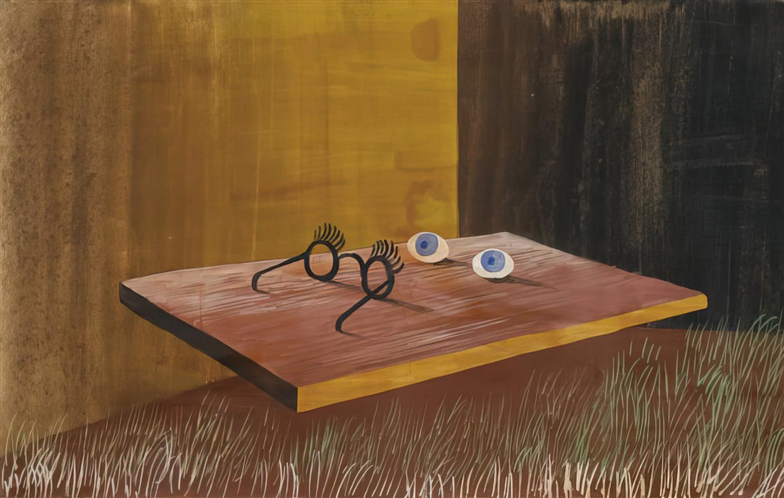 Exploring the Mystical Worlds: Your Essential Remedios Varo Gallery Guide - EYES ON THE TABLE 1938 by Remedios Varo