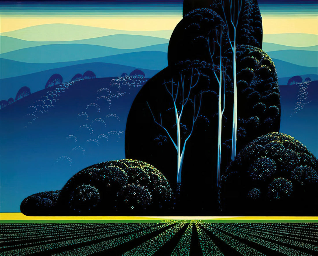Eyvind Earle Art Prints: A Collector's Guide to His Enchanted Landscapes - Even Tide by Eyvind Earle