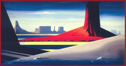 Eyvind Earle Framed Canvas Print: A Collector's Guide to Timeless Enchantment - Monument Valley by Eyvind Earle