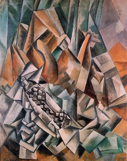 Fabio Picasso: The Enduring Legacy of Pablo Picasso's Artistic Revolution - Still life with bottle of Anis del Mono - 1909 by Pablo Picasso