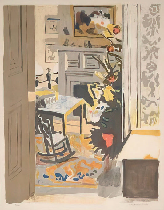 Fairfield Porter Art Prints: The Quiet Brilliance of American Realism - THE CHRISTMAS TREE 1971 by Fairfield Porter
