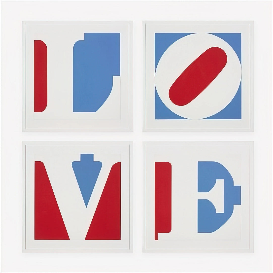 Famous Love Sculptures: Iconic Artworks That Capture the Essence of Romance - Four Panel Love by Robert Indiana