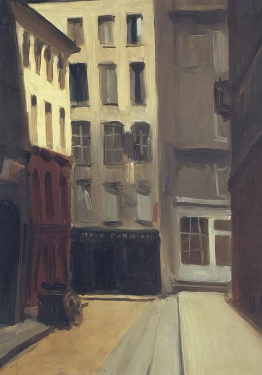Famous Paintings by Edward Hopper: A Curator's Guide to His Iconic Works - Paris Street by Edward Hopper