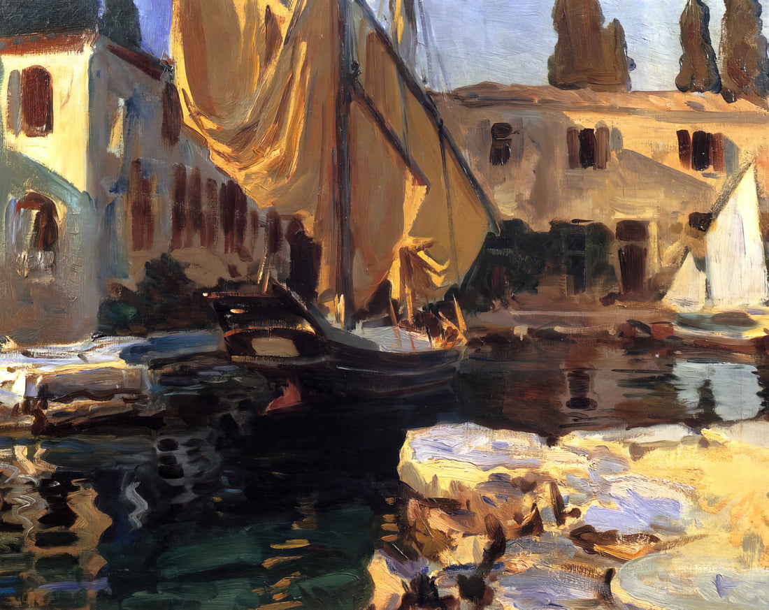 Famous Sargent Paintings: A Curator's Guide to His Masterpieces - San Vigilio. A Boat with Golden Sail by John Singer Sargent