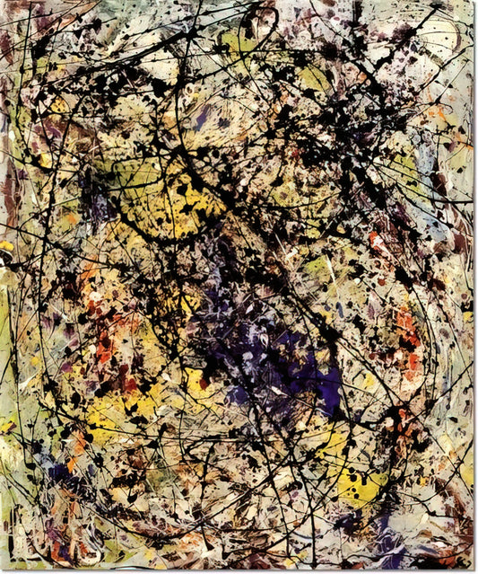 Famous Splatter Paint: The Revolutionary Technique That Transformed Modern Art - REFLECTIONS OF THE BIG DIPPER 1947 by Jackson Pollock