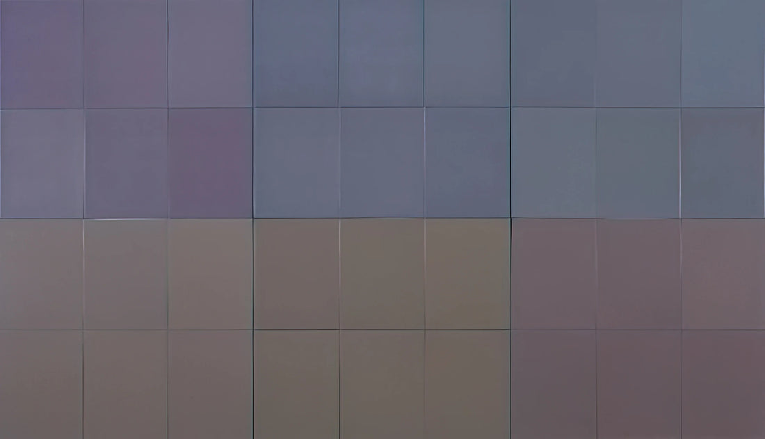 Fernand Leduc Acrylic Print: A Modernist Masterpiece in Your Space - Microchromie, gris puissance [6] by Fernand Leduc