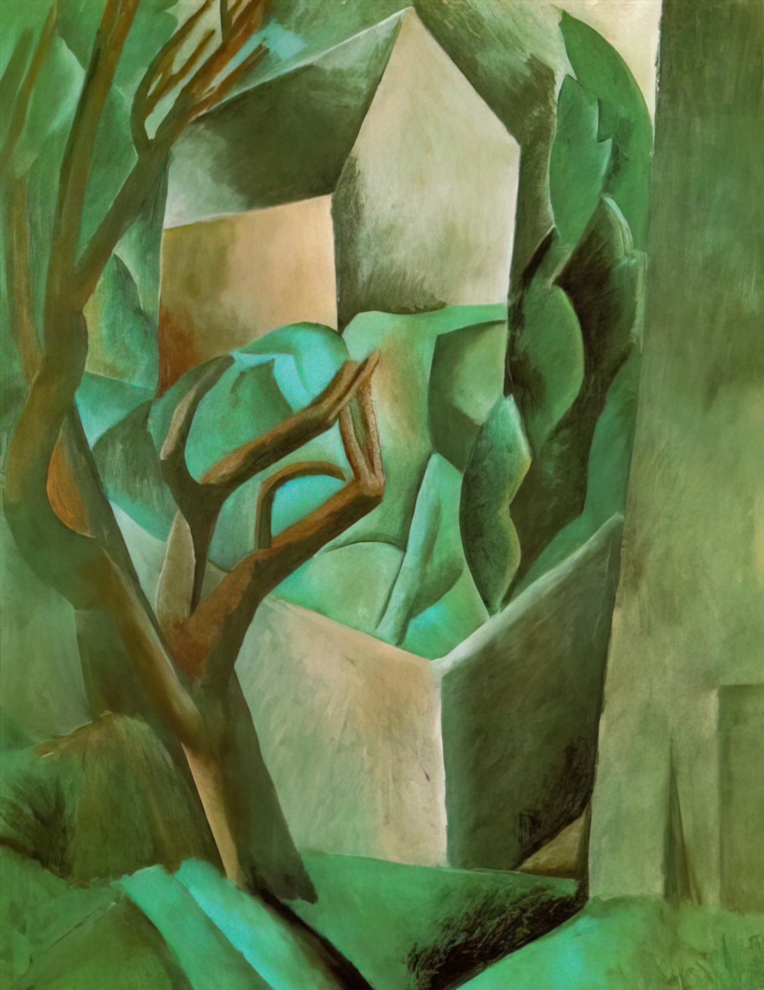 Fernande Olivier: The Muse Who Shaped Picasso's Revolutionary Art - House in the garden by Pablo Picasso