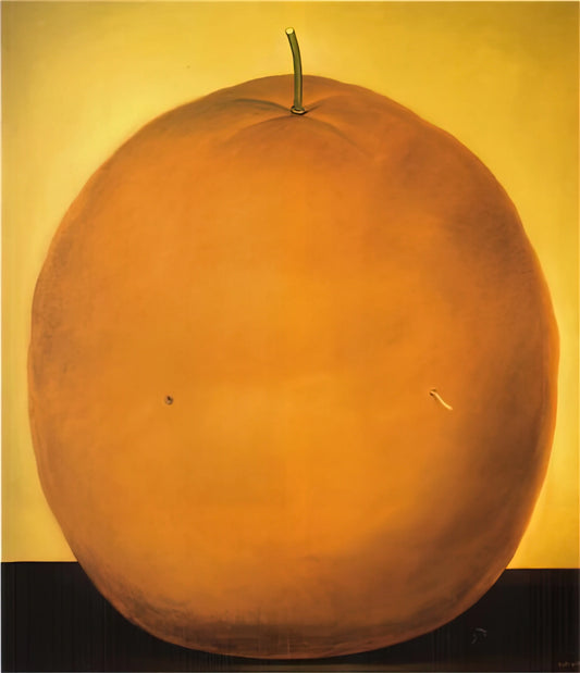 Fernando Botero Drawing: The Monumental Art of Voluptuous Forms - ORANGE by Fernando Botero