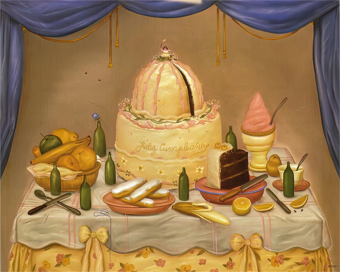 Fernando Botero Original Art: Understanding the Master's Authentic Works and Legacy - HAPPY BIRTHDAY by Fernando Botero