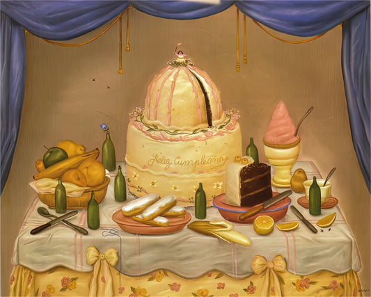 Fernando Botero Original Art: Understanding the Master's Authentic Works and Legacy - HAPPY BIRTHDAY by Fernando Botero