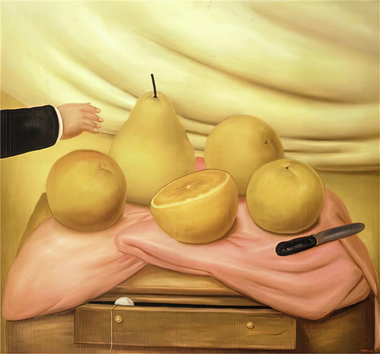 Fernando Botero Reproduction: Understanding the Artist's Legacy Through Museum-Quality Prints - STILL LIFE WITH FRUITS by Fernando Botero