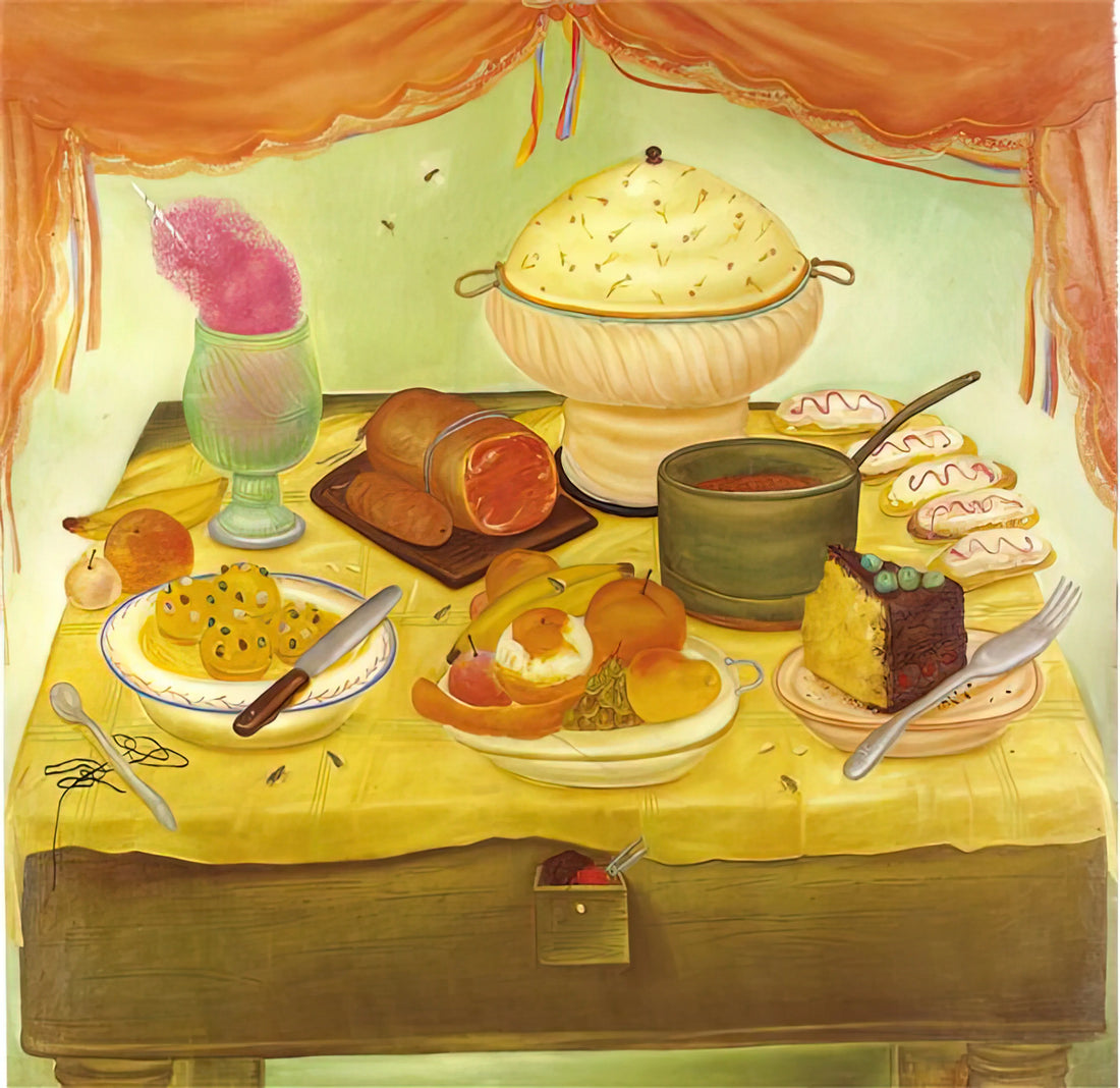 Fernando Botero's Famous Paintings: A Curated Guide to His Voluminous Masterpieces - STILL LIFE by Fernando Botero