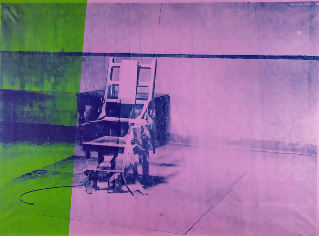 Framed Andy Warhol Prints: A Curator's Guide to Iconic Pop Art Display - Big electric chair by Andy Warhol
