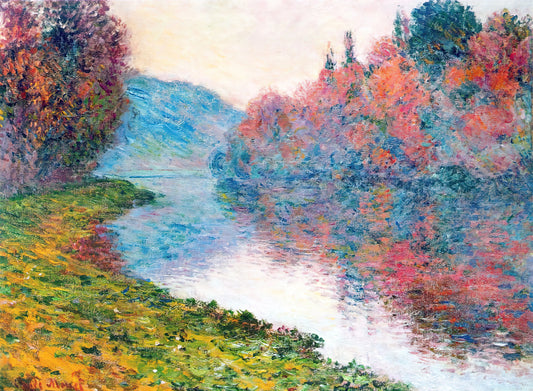 Framed Claude Monet Prints: A Curator's Guide to Displaying Impressionist Masterpieces - Banks of the Seine at Jenfosse - Clear Weather by claude monet